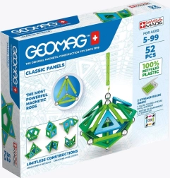Μαγνητικό σετ κατασκευών GEOMAG Classic Panels Recycled, 52 τεμάχια