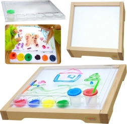 Αισθητηριακό πλαίσιο Masterkidz με πάνελ LED και διαφανή δίσκο ζωγραφικής