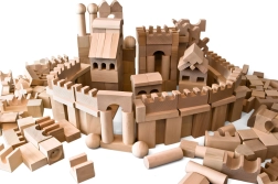 2Kids Toys φυσικά ξύλινα τουβλάκια XL 220 τεμαχίων