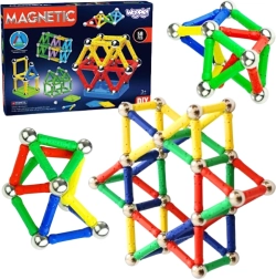 WOOPIE μαγνητικά δομικά τουβλάκια 3D, 58 τεμ.