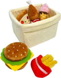 Magic Baby γρήγορο σνακ σε καλαθάκι – σετ λούτρινων παιχνιδιών