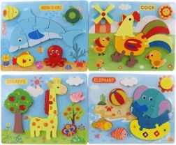 Ξύλινο παζλ ζωάκια για τους μικρότερους