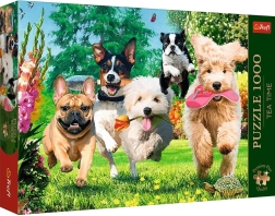 Trefl Puzzle Premium Plus Tea Time: Σκυλοπαιδική χαρά στον κήπο 1000 κομμάτια