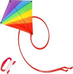 Ουράνιο τόξο χαρταετός 87 × 81 εκ. με μακριά ουρά