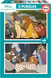 Educa Παζλ Disney Ζώα 2x48 κομμάτια