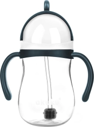 Μαγικό μπουκάλι με καλαμάκι και βάρος 280 ml λευκό