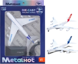 Μεταλλικό μοντέλο αεροπλάνου Airliner MetalHot 1:860 με μηχανισμό οπισθοκίνησης