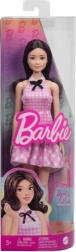 Barbie Fashionistas μοντέρνα κούκλα με ροζ καρό φόρεμα