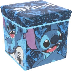 Cozy Noxxiez Stitch πτυσσόμενο κουτί αποθήκευσης και σκαμπό