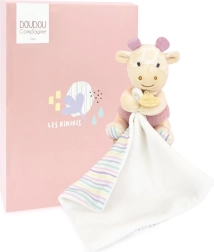Doudou λούτρινο ζωάκι με κουβερτούλα 11 cm