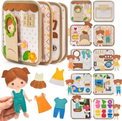 2Kids Toys αισθητηριακό busy βιβλίο Σπιτάκι με κούκλα