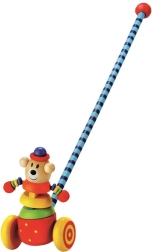 Ξύλινο συρόμενο αρκουδάκι με λικνιστή κίνηση