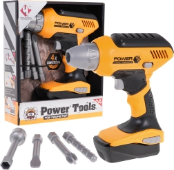 Διαδραστικό παιδικό τρυπάνι 3+ κίτρινο με 4 εναλλάξιμες μύτες και αποσπώμενη μπαταρία