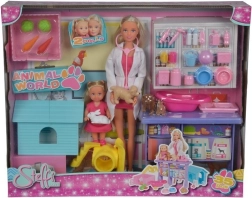 Steffi κτηνίατρος – σετ παιχνιδιού με την Evi και 4 ζωάκια