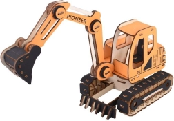 Woodcraft ξύλινο 3D παζλ εκσκαφέας πορτοκαλί