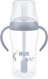 Εκπαιδευτικό μπιμπερό NUK Perfect Match με σιλικονούχο καλαμάκι PENGUIN 260 ml