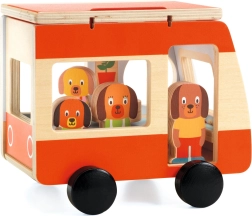 Ξύλινο πολυβαν με αρκουδάκια Djeco
