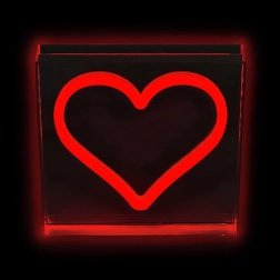 Led νεονέ φωτιστικό καρδιά κόκκινο 2kids toys