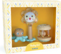 Μασητικό και κουδουνίστρα DJECO Baby White