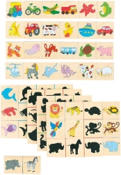 Ξύλινο παζλ βρες τη σκιά