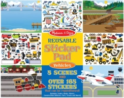 Melissa & Doug - επαναχρησιμοποιούμενα αυτοκόλλητα Οχήματα