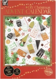 DIY ημερολόγιο advent CRAFT ID – χριστουγεννιάτικα σπιτάκια και δεντράκια 3D