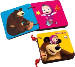 Bino ξύλινο βιβλιαράκι Μάσα και ο Αρκούδος