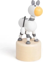 Ξύλινο πατητό ζωάκι Ζέβρα Safari από την Bigjigs Toys