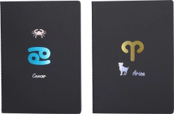 Κολλητό τετράδιο με γραμμές Zodiac 18,5x25,5 cm