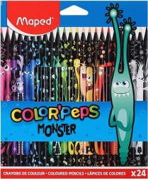 Τριγωνικές ξυλομπογιές MAPED Color'Peps Monster 24 τεμ.