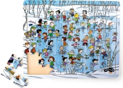 Ξύλινο παζλ Snoopy τον χειμώνα