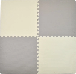Αφρώδες παζλ-υπόστρωμα Humbi κρεμ-γκρι 62 × 62 × 1 cm 4 τεμ.