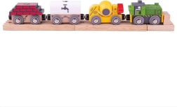 Ξύλινο κατασκευαστικό τρένο Bigjigs Rail