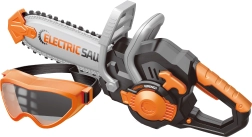 Αλυσοπρίονο με προστατευτικά γυαλιά