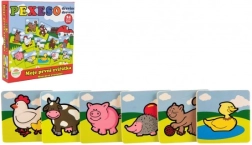 Ξύλινο πειξέσο – τα πρώτα μου ζωάκια TEDDIES