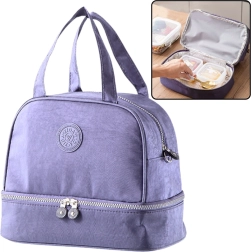 Μωβ μονωμένη θερμική τσάντα για μεσημεριανό