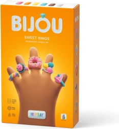 Modelína HEY CLAY BIJOU Sweet Rings – σετ για την κατασκευή γλυκών δαχτυλιδιών