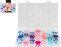 Πλαστικές πολύχρωμες χάντρες με κορδόνι σε κουτί