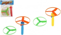 Εκτοξευόμενες έλικες με εκκινητή, πλαστικό, διάμετρος 9 cm, 2 χρώματα