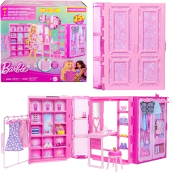Barbie φορητή ντουλάπα ονείρων Dream Closet με περισσότερα από 25 αξεσουάρ