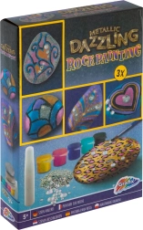 Grafix ζωγραφική σε πετραδάκια Metallic Dazzling – δημιουργικό σετ