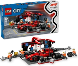 LEGO® City 60443 Pit stop F1® και προσωπικό με όχημα Ferrari