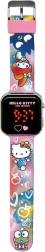 LED ρολόι με ημερολόγιο Hello Kitty