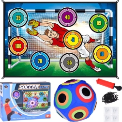 Σετ για παιχνίδι ποδοσφαίρου με στόχο και φωτιζόμενη μπάλα