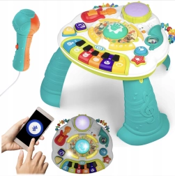 Εκπαιδευτικό μουσικό τραπεζάκι με πιάνο, τρομπέτα και μικρόφωνο