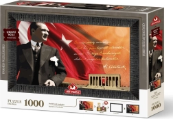 Art Puzzle παζλ με κορνίζα και κόλλα 3σε1 1000 κομμάτια – Ατατούρκ