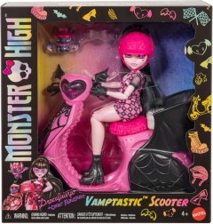 Monster High Draculaura με βαμπιρικό σκούτερ και νυχτερίδα
