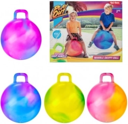 Αναπηδήστρια μπάλα με λαβή 45 cm πολύχρωμη