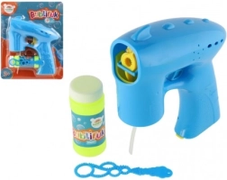 Μπλε πιστόλι σαπουνόφουσκας με γέμισμα, 13 εκ.