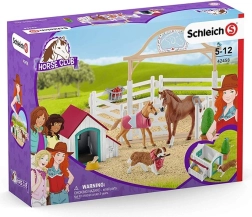 Schleich Horse Club φιλοξενούμενα άλογα με τη σκυλίτσα Ruby – σετ με περίφραξη και σπιτάκι